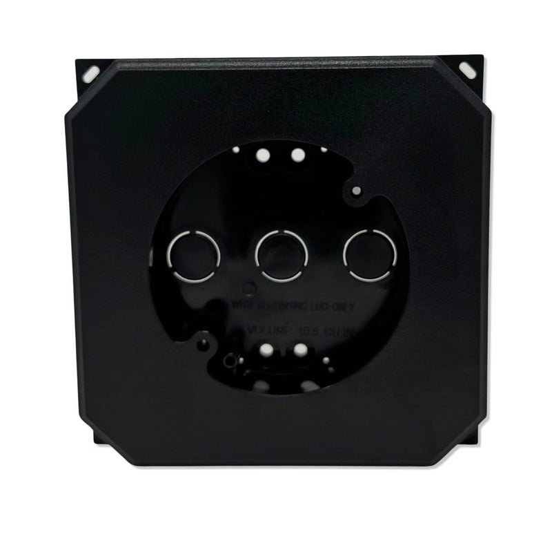 iMBAPrice 8141F-2 Black Color Non- Metallic Light Fixtures Siding Mounting Block with Built-in Electrical Box for All Siding Types, 2-Pack - Image 4