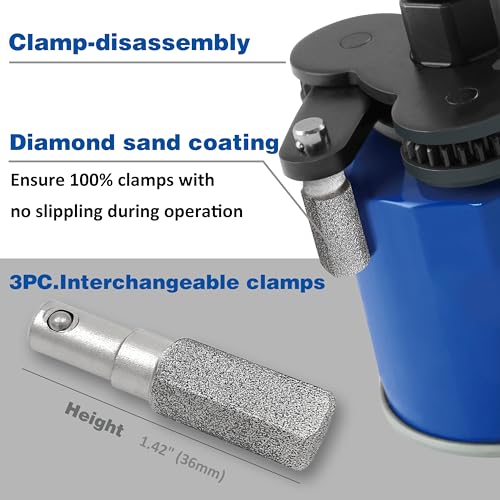 CHILI TOOLS Universal Adjustable No-Slip Magnetic Oil Filter Wrench with 3/8" Square Drive | Range From 2-1/4 to 4 inch Oil Filters Removal Tool | For Motorcycles, Cars & Trucks | Made in Taiwan - Image 4