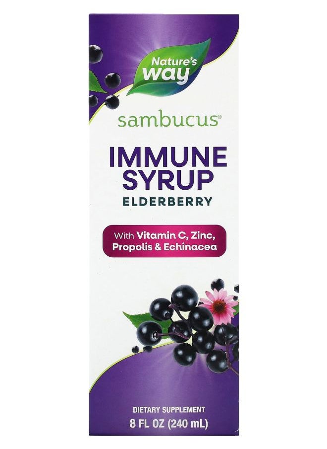 Nature's Sambucus Immune Syrup Elderberry 8 fl oz (240 ml) 
