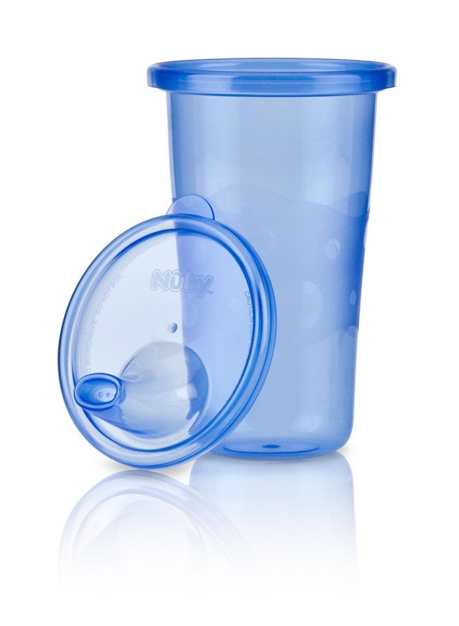 Nuby 6 Pack Reusable Cups with Lids, 10 Ounce, Colors May Vary - Image 2