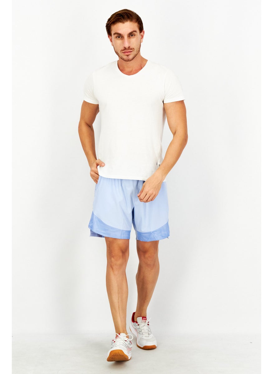 Unipro - Men Sportswear Fit Training Shorts, Sky Blue - Image 1