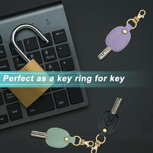 KRSURERICHER Leather Key Sleeve for Broken Key, Car Key Cover, Key Loop Replacment, Key Fod Protector Keychain for Women/Men - Image 5