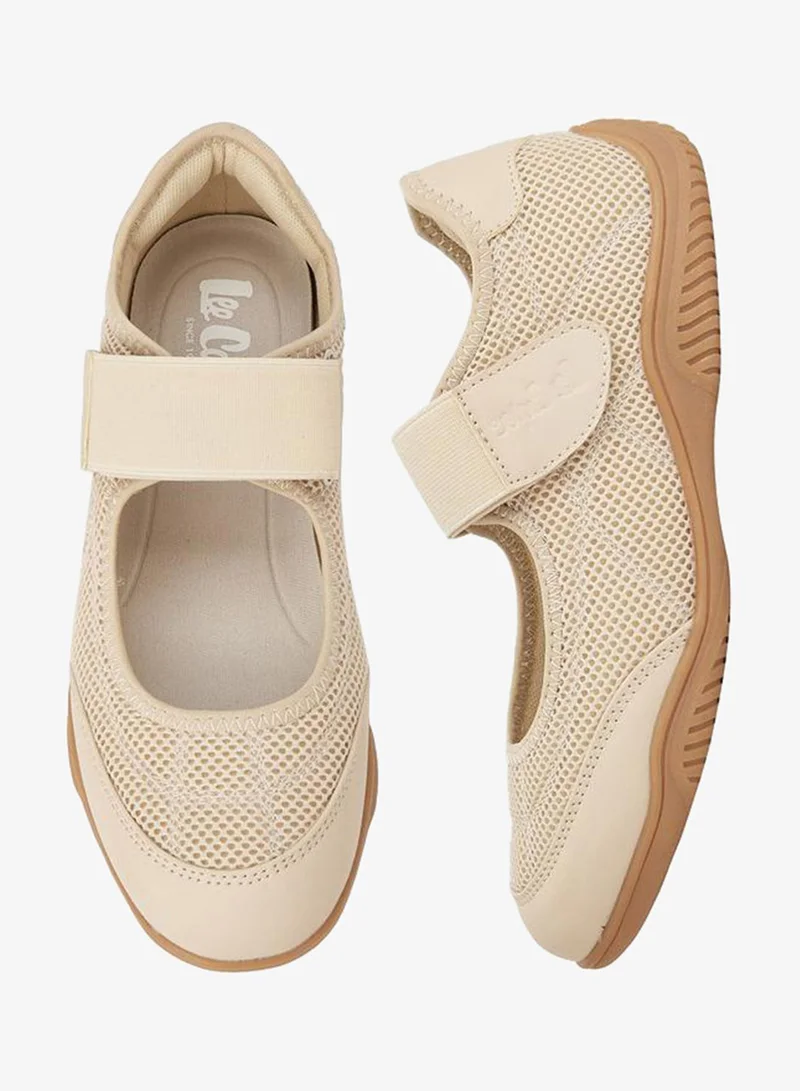 Women's Textured Sneakers with Hook and Loop Closure