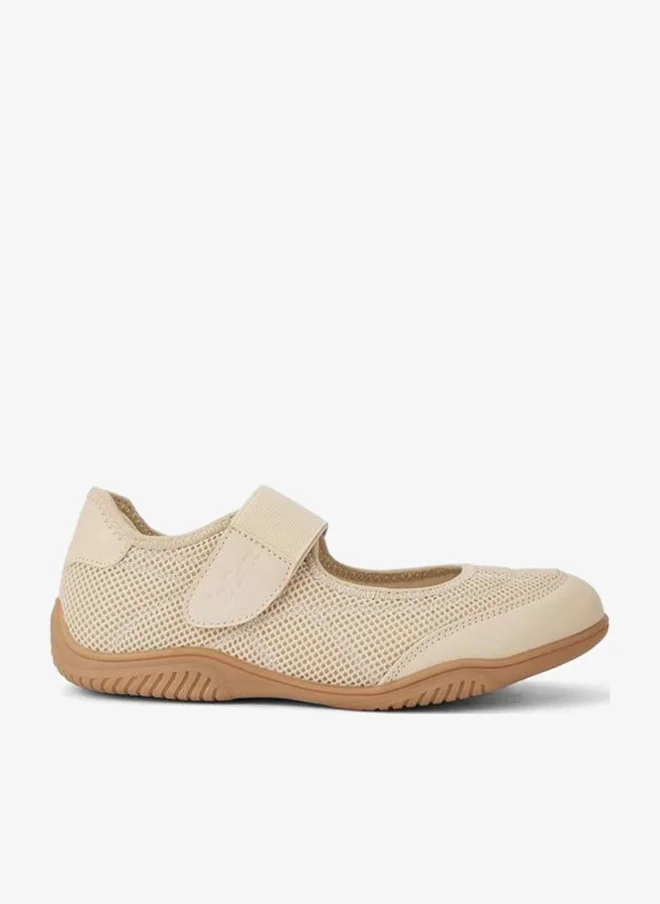 Lee Cooper BEIGE Women's Textured Sneakers with Hook and Loop Closure ...