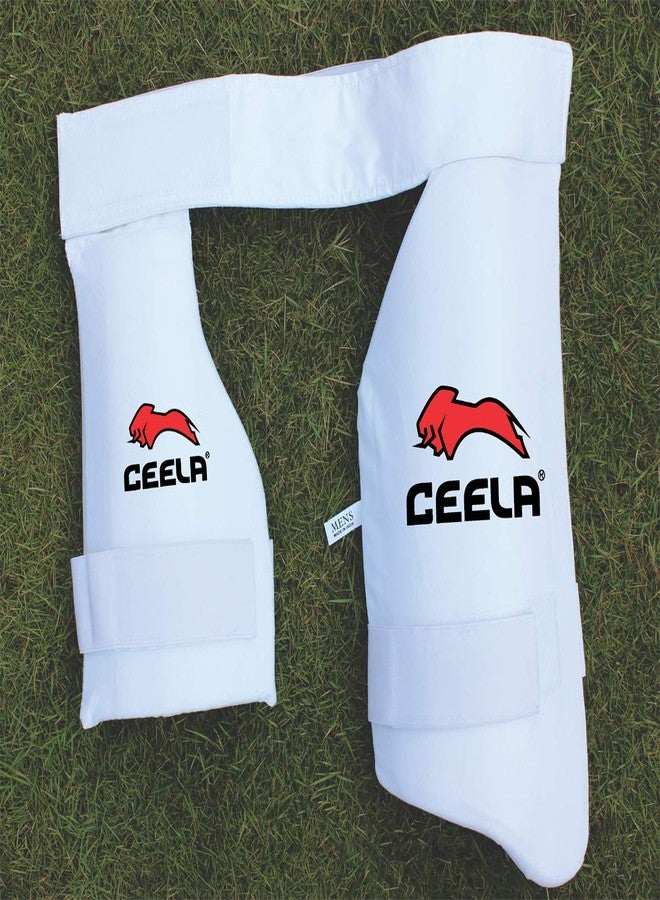 CS CEELA SPORTS Ceela Sports Combo Beginner Cricket Thigh Guard (Left Hand ) Thigh Pad for Left Handed Batsman (Men's (Left Hand)) - Image 4