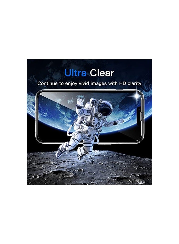 JETech 5 in 1 Case for iPhone 14 6.1-Inch, with 2-Pack Screen Protector and Camera Lens Protector, Non-Yellowing Shockproof Bumper Phone Cover, Full Coverage Tempered Glass Film (Clear) - Image 4