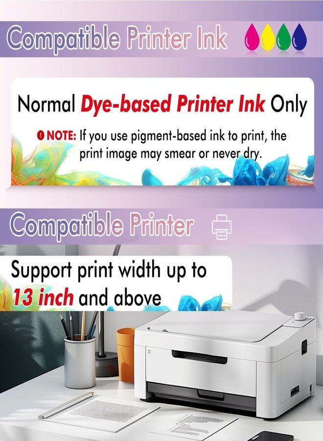 KOALA PAPER Koala Printable Vinyl Sticker Paper Roll for Inkjet Printers, 13 inch x 32.8 ft White Glossy Sticker Paper, Water-Resistant and Durable Sticker Printer Paper - Image 4