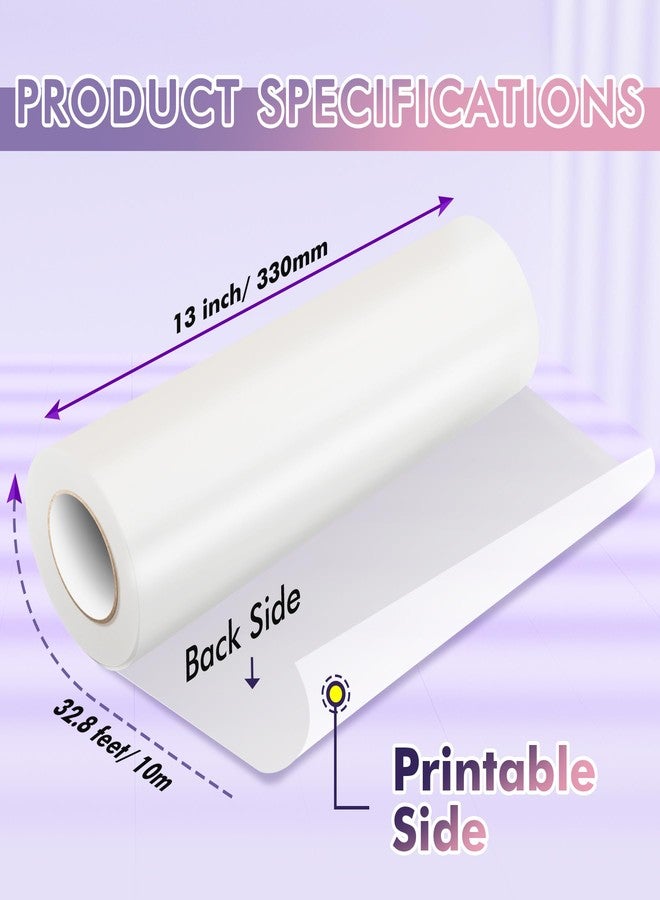 KOALA PAPER Koala Printable Vinyl Sticker Paper Roll for Inkjet Printers, 13 inch x 32.8 ft White Glossy Sticker Paper, Water-Resistant and Durable Sticker Printer Paper - Image 2