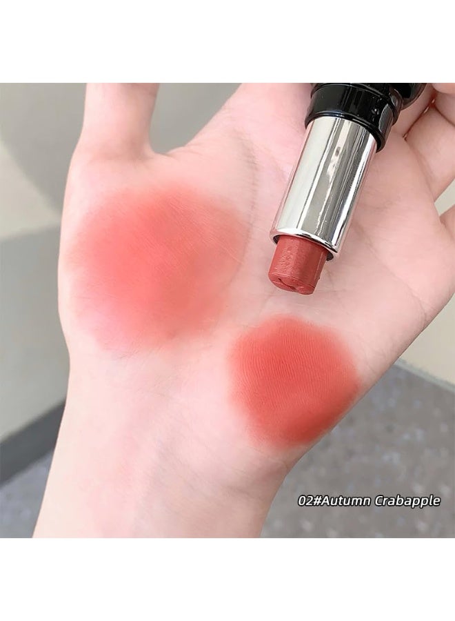 Gege Bear Cute Mist Crayon Lipstick | Soft-Fog Matte Finish | Collectible Bear-Head Cap with Pink Keychain Charm | Shades Including Light Pink, Nude & Brown | Moisturizing Lip with Lip Care Formula | Long-Lasting Lipstick for Women & Girls (02# Autumn Crabapple, 3.5g) - Image 3
