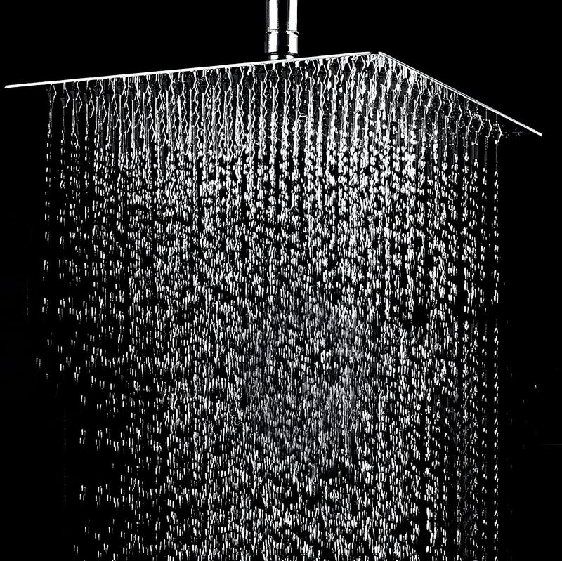 IONIX 10 x 10 inch Stainless Steel 304 shower head 10 inch, shower head for bathroom 10 inch Easy self installation, 1 set, silver - Image 3