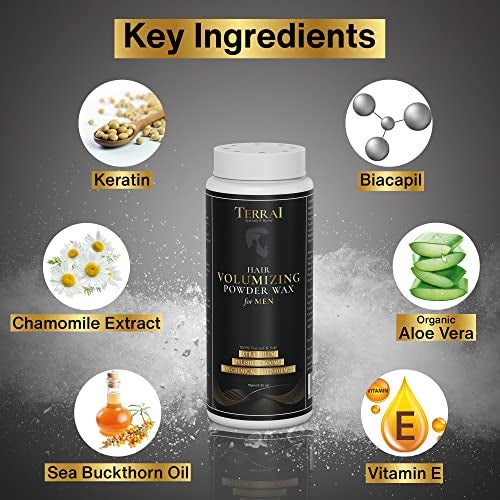 Terrai Hair Volumizing Powder Wax for Men | 24Hrs Strong Hold With Matte Finish Hair Styling | All Nautral & Safe Hair Styling Powder | For All Hair Types - 10gm - Image 4