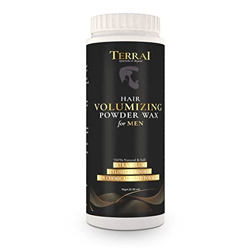 Terrai Hair Volumizing Powder Wax for Men | 24Hrs Strong Hold With Matte Finish Hair Styling | All Nautral & Safe Hair Styling Powder | For All Hair Types - 10gm - Image 1