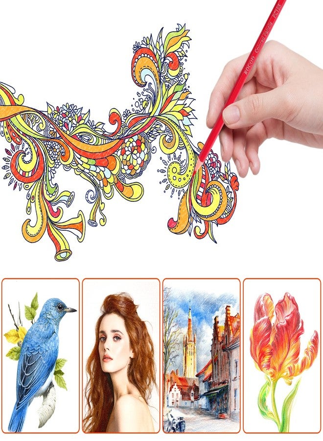 ROCOD 12-Color Colored Pencils Professional Coloring Pencils for Kids and Adults Art Color Drawing Pencil Set - Image 5