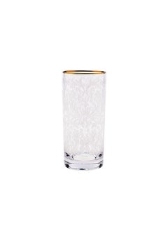 Villeroy & Boch 6-Piece Embroidery Gold Long Drink Glasses  - Image 1