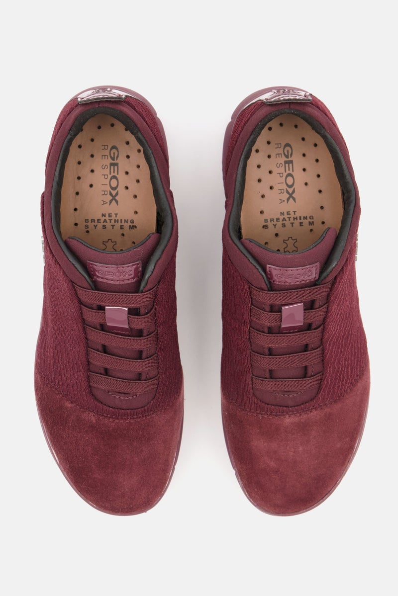 GEOX أحذية نسائية غير رسمية سهلة الارتداء، مارون - Image 4