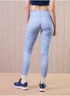 Technosport Women Printed Wide Waistband Leggings  - Image 4
