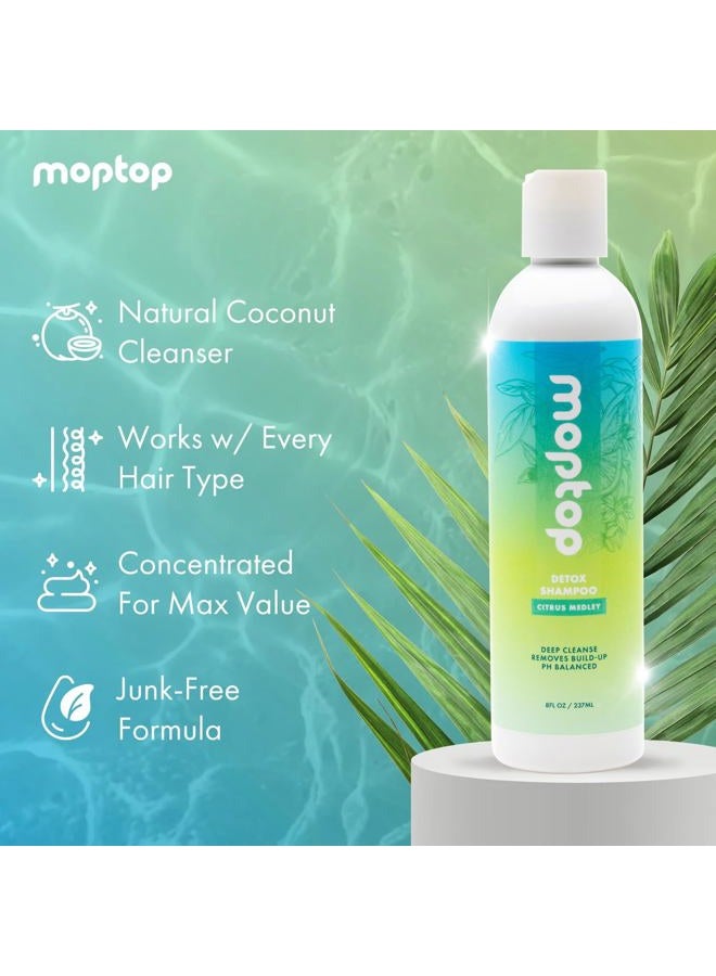 MopTop 8oz, Detox Shampoo for Fine, Thick, Wavy, Curly & Kinky-Coily Natural hair, made with Coconut - Image 3