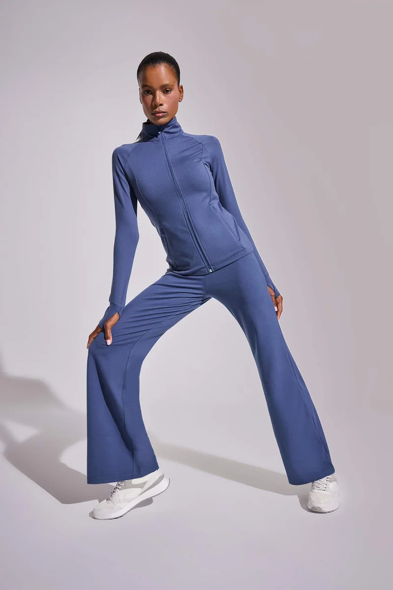 Wide Leg Shaping High Waist Soft Touch Sports Sweatpants