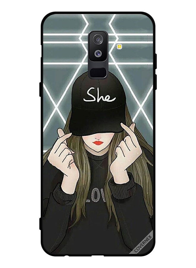 Covernex Protective Case Cover For Samsung Galaxy A6 Plus (2018) She On Cap - Image 1