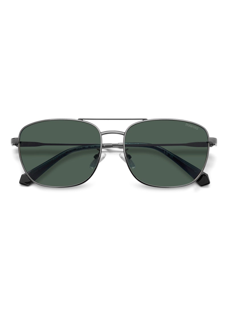 Polaroid Men's Polarized Square Shape Metal Sunglasses Pld 4172/G/S/X Green 48 - Lens Size: 47.6 Mm - Dk Ruthen - Image 4