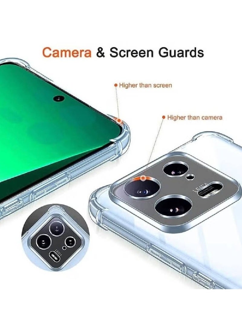 Transparent Shockproof TPU Bumper Case for Xiaomi 13 – Flexible Anti-Scratch Silicone Cover with Full Camera Protection