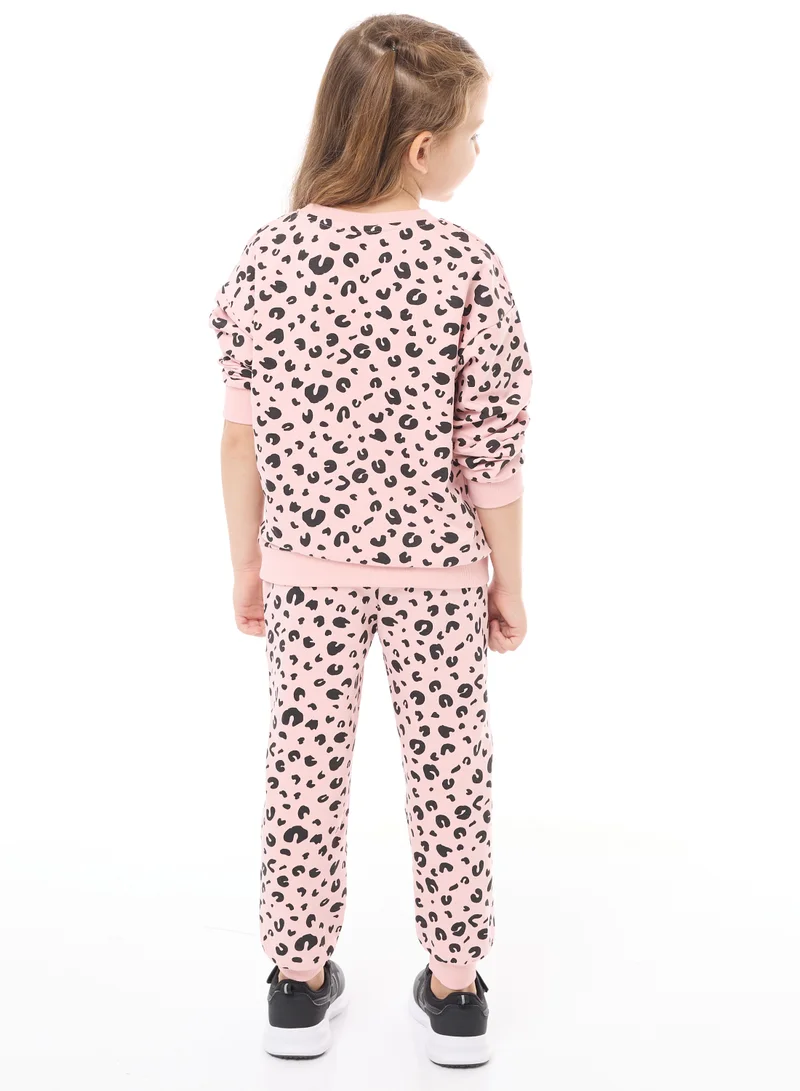 victor and jane Sequins Embroidered Top With Matching Joggers