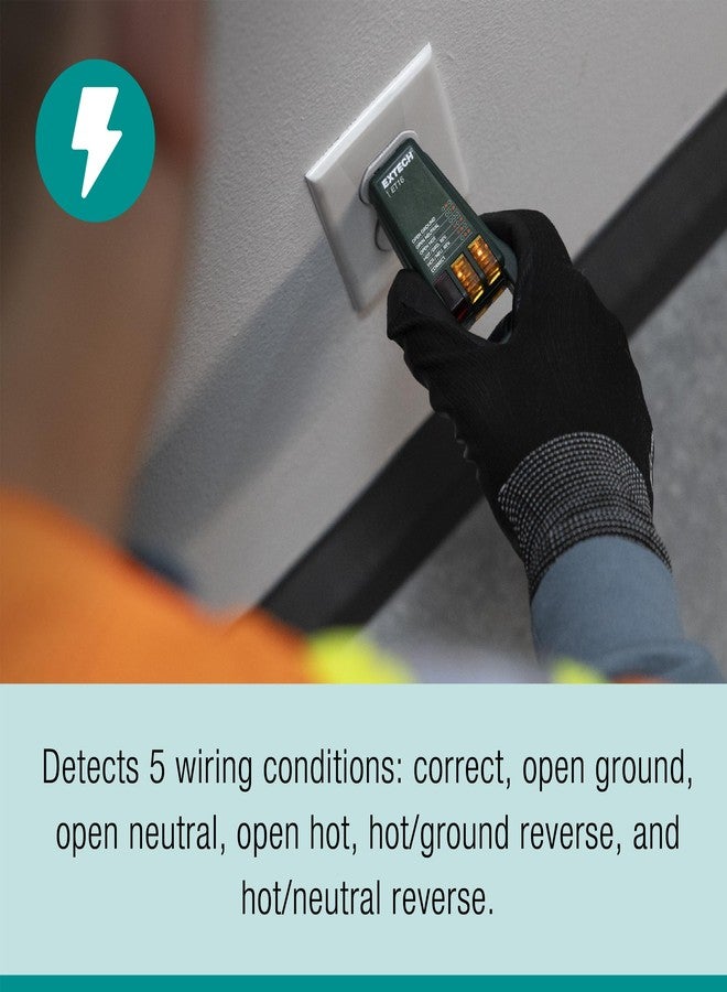 إكستيك جهاز اختبار المقبس ET16 من Extech - Image 4