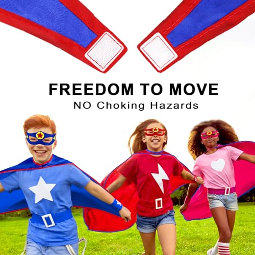iROLEWIN عباءات الأبطال الخارقين من iROLEWIN للأطفال - عباءات وأقنعة الأبطال الخارقين - 20 عبوة - ملابس حفلات أعياد الميلاد للأطفال في المدرسة - Image 2