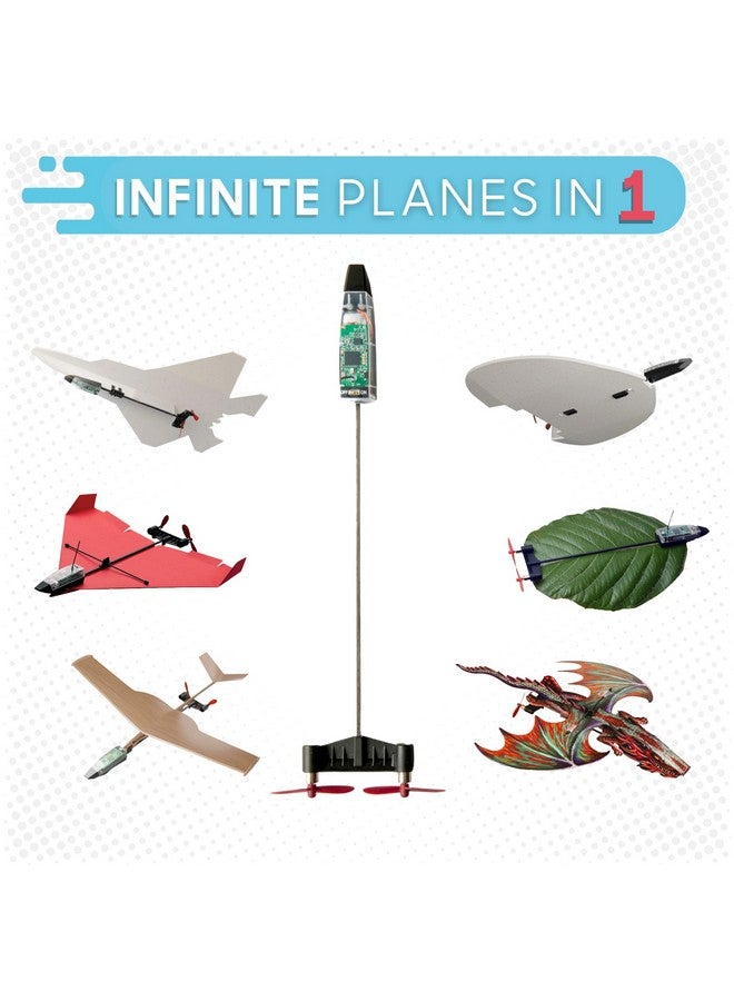 PowerUp POWERUP 4.0 The Next-Generation Smartphone Controlled Paper Airplane Kit, RC Controlled. Easy to Fly with Autopilot & Gyro Stabilizer. for Hobbyists, Pilots, Tinkerers.  - Image 3