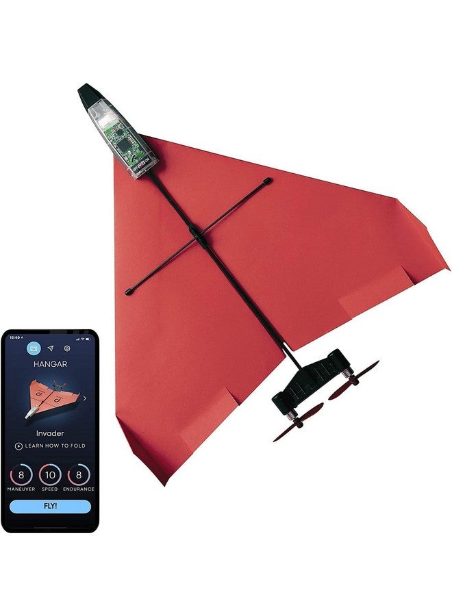 PowerUp POWERUP 4.0 The Next-Generation Smartphone Controlled Paper Airplane Kit, RC Controlled. Easy to Fly with Autopilot & Gyro Stabilizer. for Hobbyists, Pilots, Tinkerers.  - Image 2
