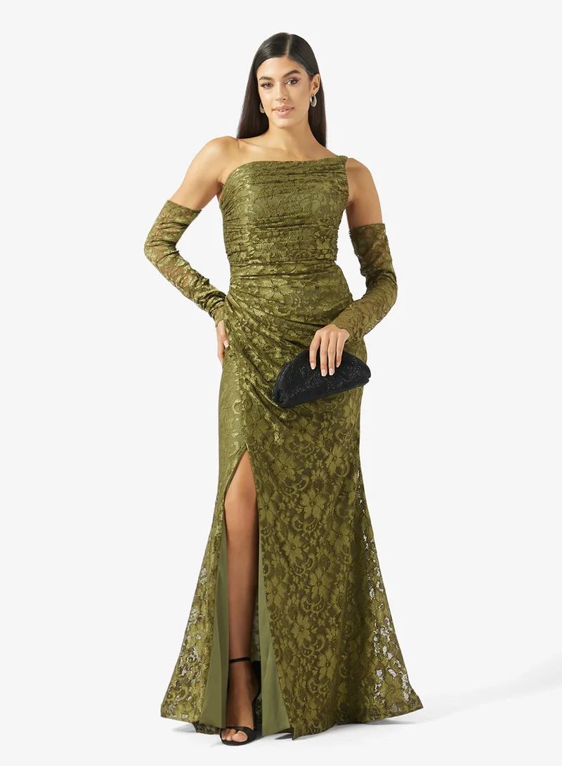 Akadia Fashion  CURVED BUST DANTEL DRESS for Women | Best Price UAE