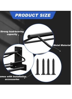 General 6 pieces of wall-mounted saddle support, 23.78 x 12.6 x10.24 inches, portable saddle support  detachable saddle support for riding saddle western horse tack storage  - Image 3