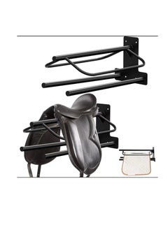 General 6 pieces of wall-mounted saddle support, 23.78 x 12.6 x10.24 inches, portable saddle support  detachable saddle support for riding saddle western horse tack storage  - Image 1