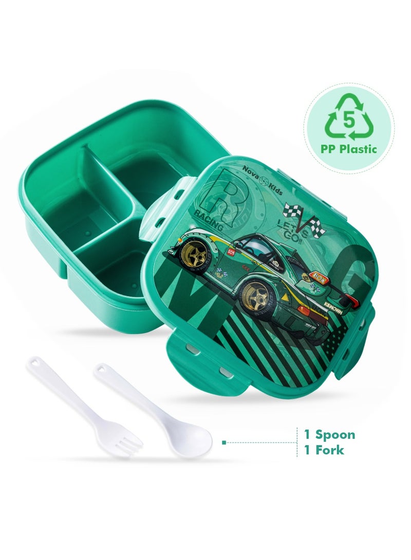 Nova kids Lunch Box And Water Bottle With Lunch Bag - Racing Green - Image 2