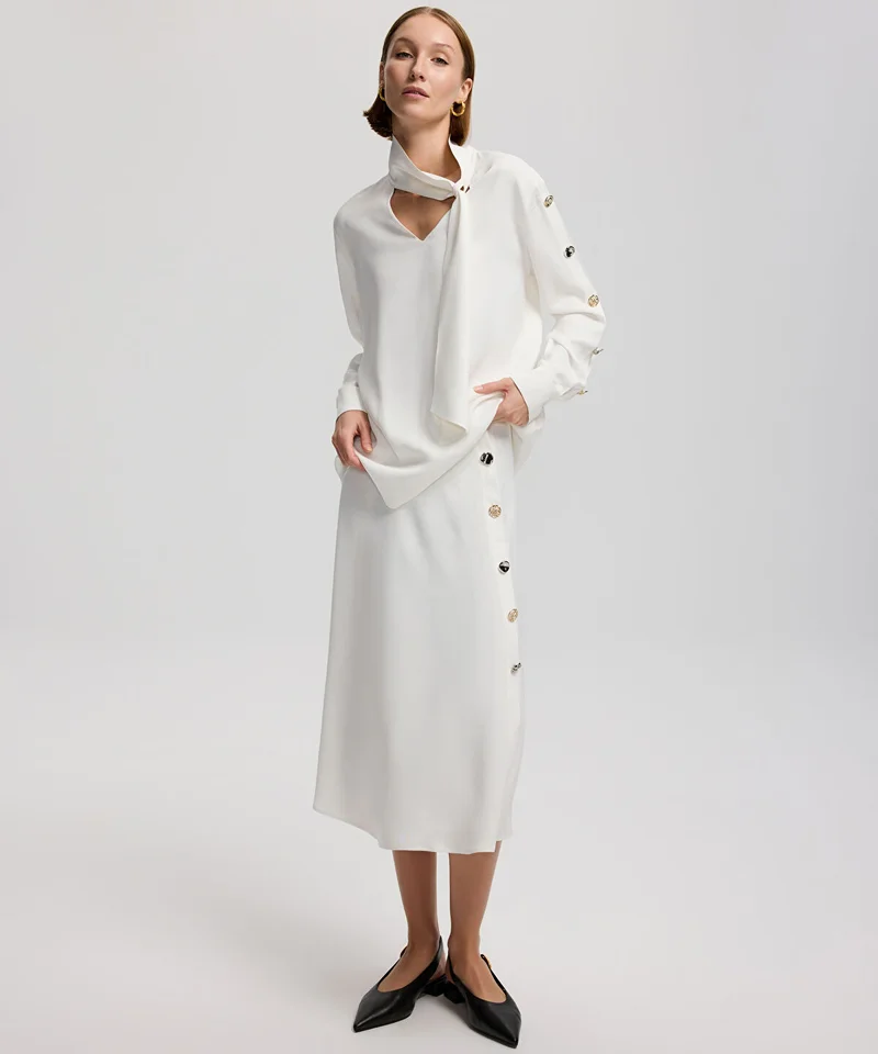 Ipekyol Buttoned Midi Skirt