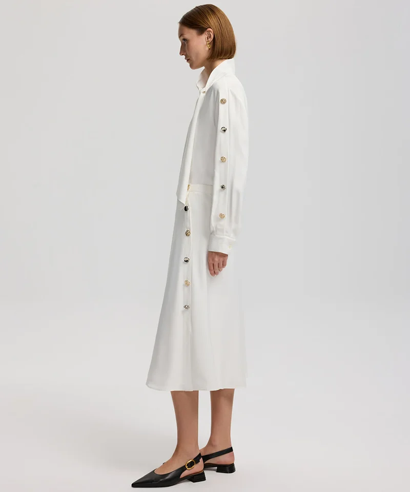Ipekyol Buttoned Midi Skirt