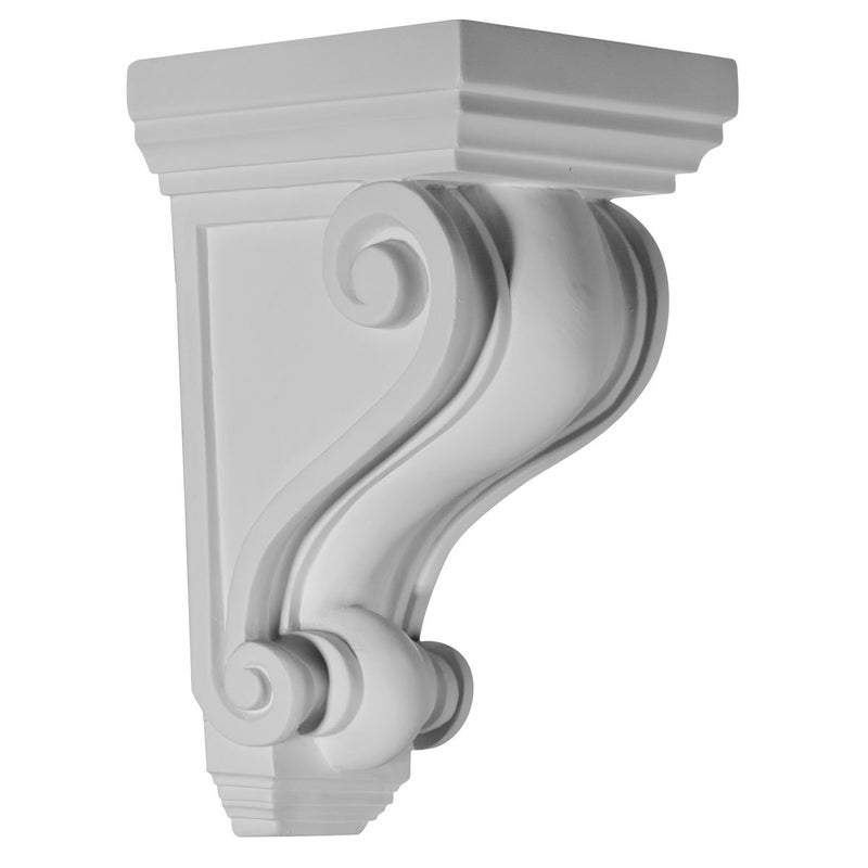Ekena Millwork COR05X05X09DE 5 1/4-Inch W x 5 1/4-Inch D x 9 1/2-Inch H Devon Corbel - Image 1