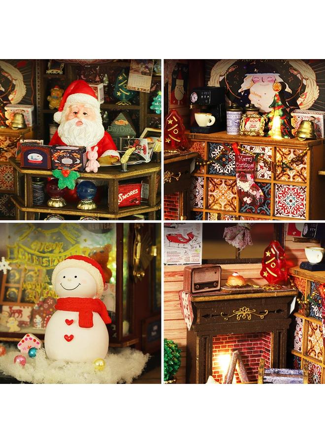 Bluejw Jiate Diy Cabin Christmas Wonderland Handmade Assembled Villa Model Ornaments Exquisite Christmas Gifts For Men And Women - Image 5