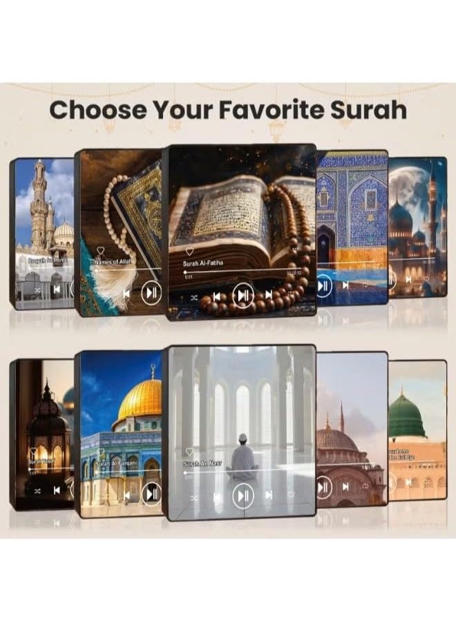 SUNDUS The collection of faith-based audio devices consists of 5 magnetic devices designed to be a practical way to listen to the Holy Quran and supplications at any time. - Image 5
