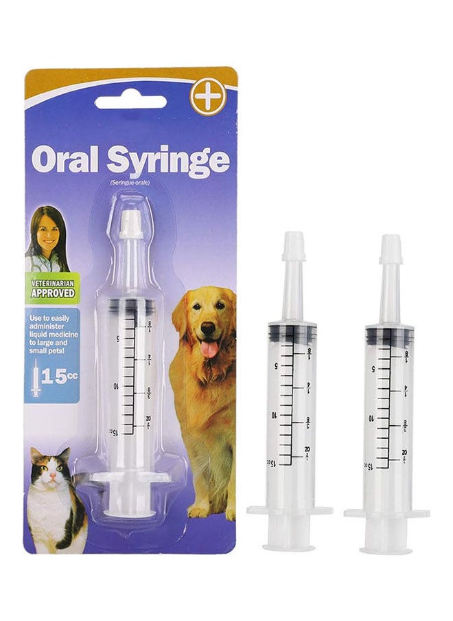 TOPINCN Pets Medicine Feeder Syringe - 13x3.5 cm  - Image 1