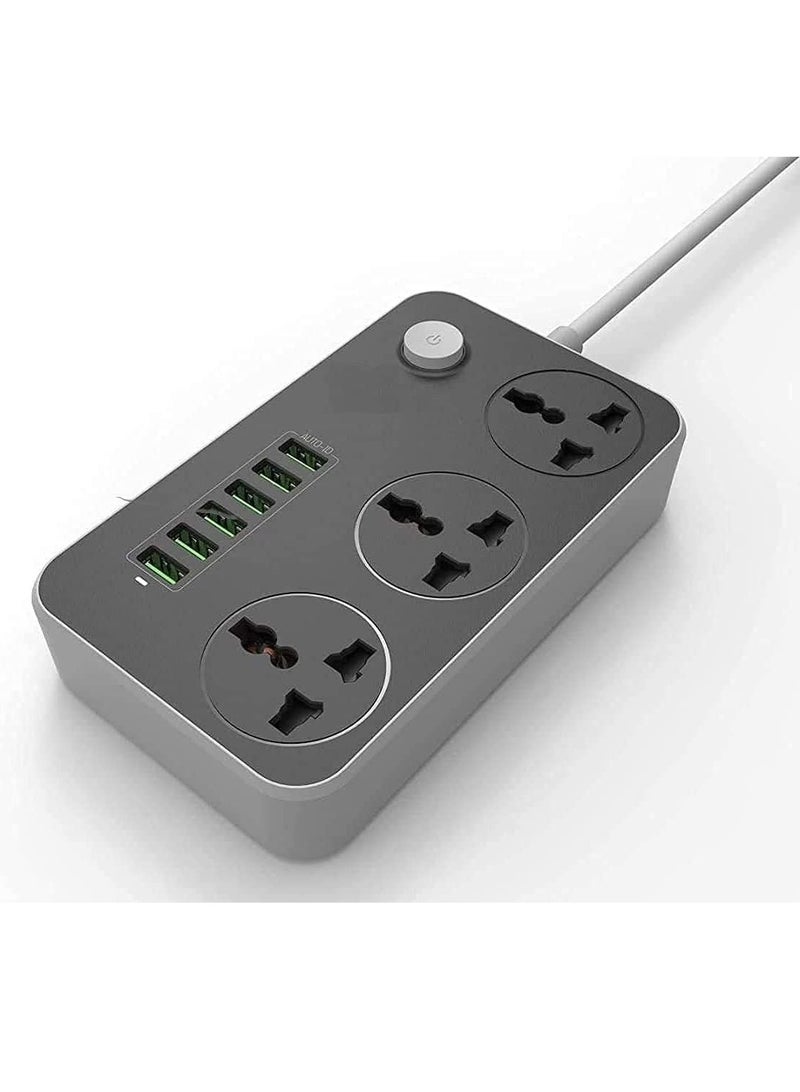 ELTRAZONE "UK/EU Plug 3000W Extension Socket – Surge Protection, Quick Charge USB Charger, and Fast Charge Adapter"  - Image 1