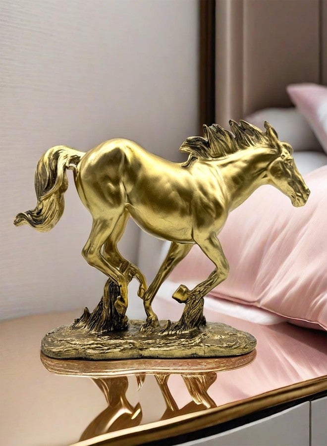 SHTWX Gold Horse Statue - Resin Horse Figurine for Home & Office Decor - Image 3