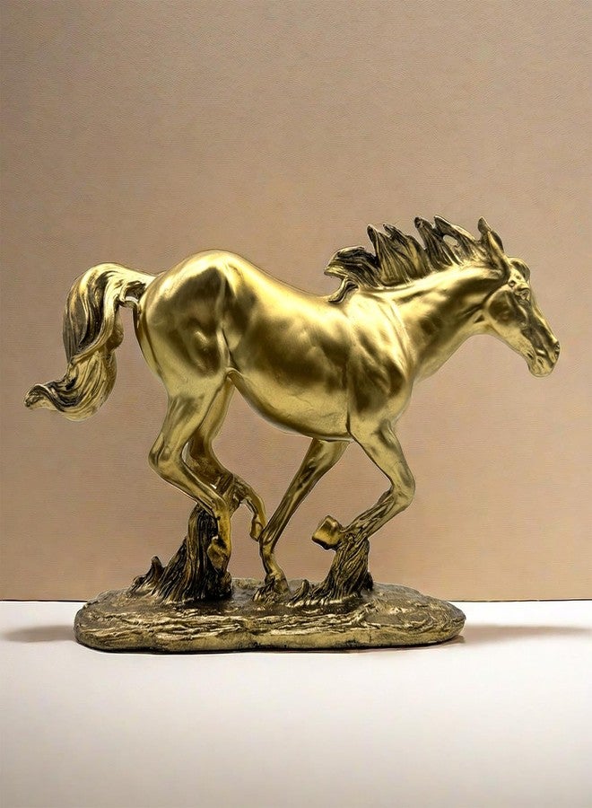 SHTWX Gold Horse Statue - Resin Horse Figurine for Home & Office Decor - Image 4