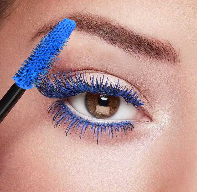 Maydear Blue Waterproof Mascara for Eyelashes - Long Lasting Smudgeproof Color for Women, Fast Dry Lengthening Eye Makeup for Party and Stage Use - Image 4