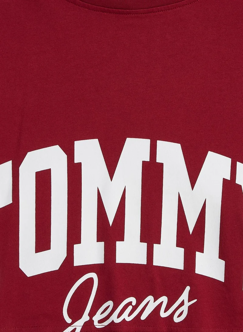 TOMMY JEANS Crew Neck Logo T-Shirt