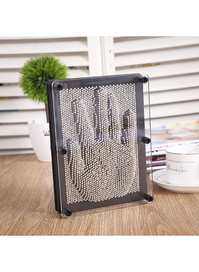LXS 3D Pin Art Board Game Toy - Large Size(6 x 8 inches), Classic Pin Impression Desk Toys Sculpture for Children Adults - Image 4