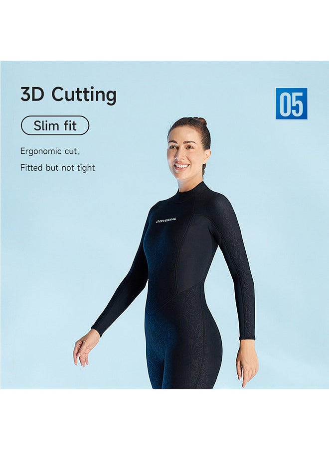Generic - Diving Suit Full Body Wetsuits for Men and Women Long Sleeve Thickened Warmth for Scuba Diving Surfing Freediving and Winter Swimming Enthusiasts 3MM Wetsuit - Image 1