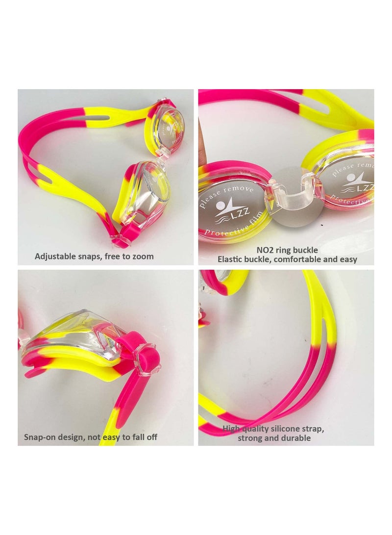 KASTWAVE Kids Swim Goggles, Silicone Eye Seal Leakproof UV Protection and Anti Fog Lenses for Children Adult, for Boys and Girls (Age 4-12) - Image 2