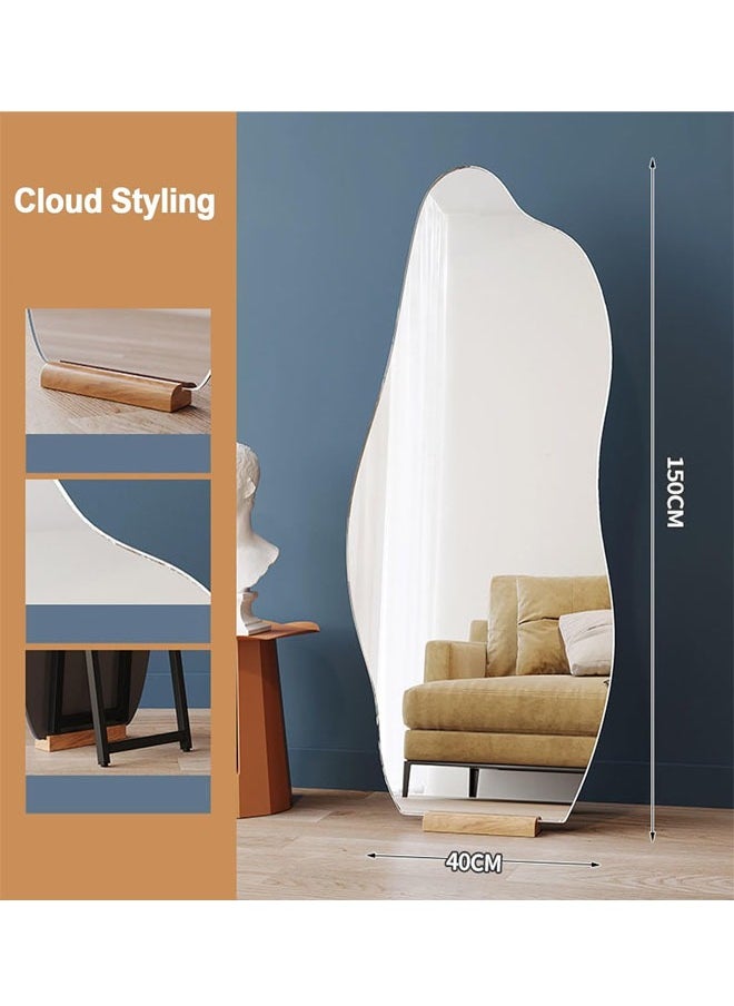 keke Full Length Dressing Mirror Wall mount and Free Standing 70X170 CM  - Image 5
