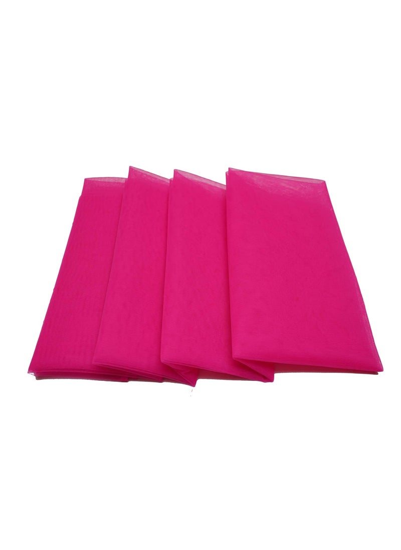 Pehnava Fab studio - Pehnava Fab studio Net Fabric for Dress Cloth Material Garments for Making FrocksDecoration Gowns Lehangas Designer DressesFuchsia1 Meter - Image 1